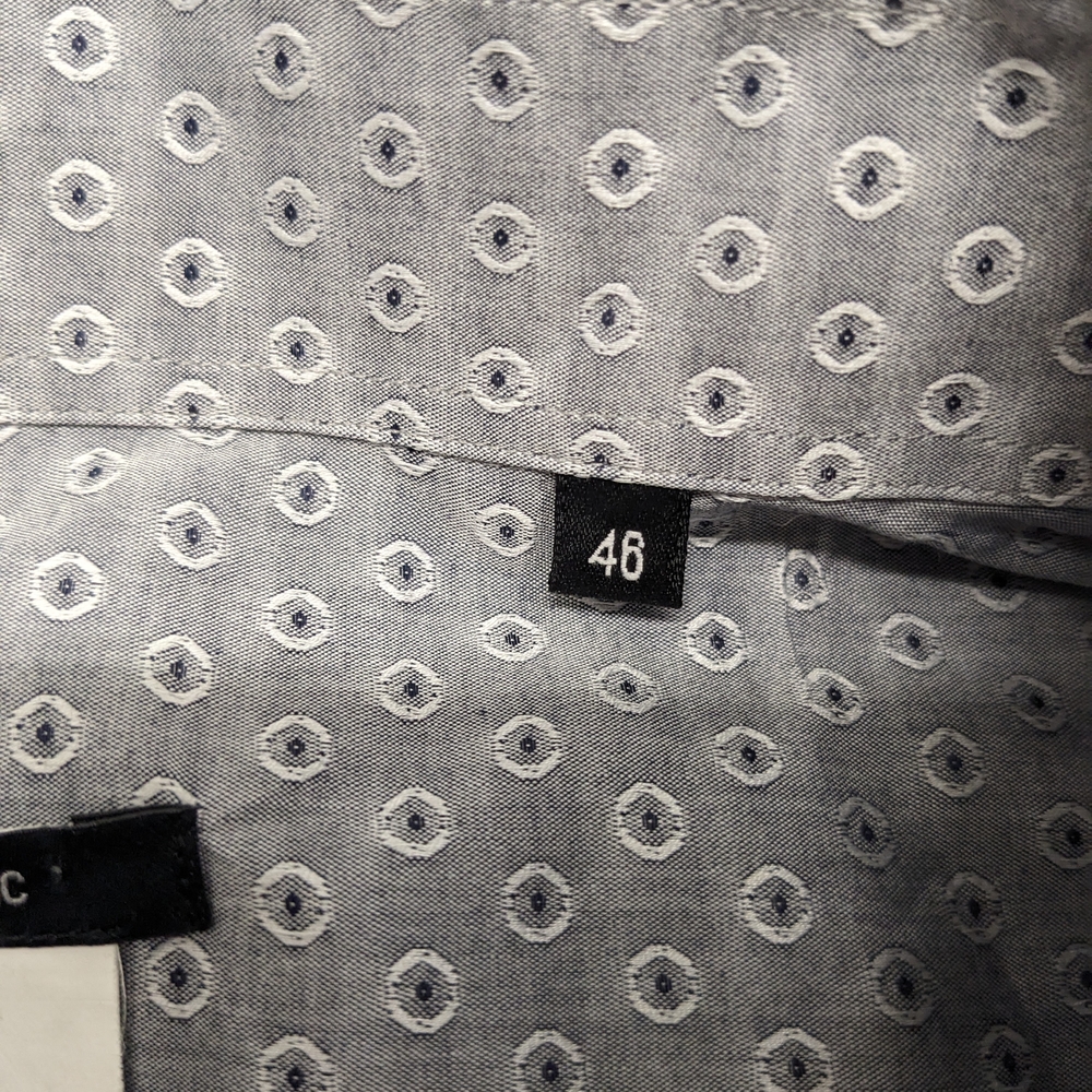 Versace Classic Men's Gray Patterned Button Down … - image 6